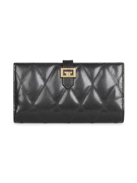 givenchy gv3 chain wallet|GIVENCHY Goatskin Quilted GV3 Chain Wallet Black.